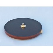 decorative wooden brass compass table 23 inch