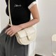 thumbnail image 4 of Bolso de mujer con estampado de piedras, bolso de sillín, bolso diagonal de un solo hombro de cuero artificial para ocio, 4 of 5