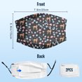 thumbnail image 3 of Cute Vizsla Dog Graphic Printed Cloth Face Masks Reusable Washable Adjustable for Adults (1 PCS), 3 of 5
