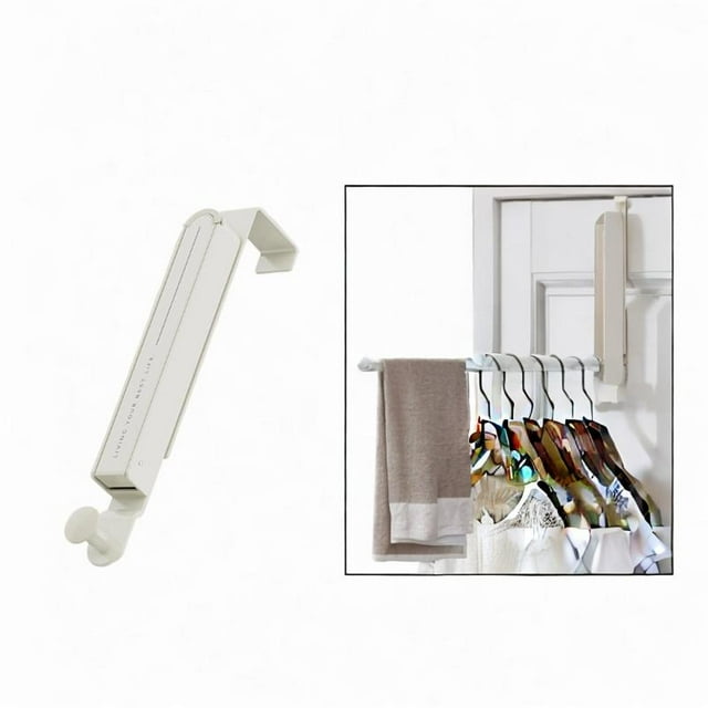 Organizador de ganchos para colgar sobre puerta, organizador para el hogar, perchero plegable, gancho para colgar ropa para sala de estar, cocina, 46 cm