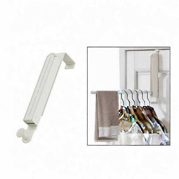 Organizador de ganchos para colgar sobre puerta, organizador para el hogar, perchero plegable, gancho para colgar ropa para sala de estar, cocina, 46 cm