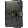 thumbnail image 1 of Leather Combination Lock Journal, Creative Stationery, 1 of 5