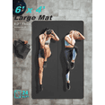 thumbnail image 5 of 6' x 4' Large 1/3 Inch Extra Thick Double-Sided Non Slip Professional TPE Yoga Mats for Women Men, 24 Sq.Ft Exercise Mat for Yoga, Pilates and Home Workout (Black）, 5 of 7