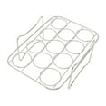 thumbnail image 3 of 304 Stainless Steel Rectangular Egg Steamer Rack - Heat-Resistant, Multi-Use Accessory Compatible with Ninja Foodi Dual Basket Air Fryer, Pressure Cooker, Rice Cooker & More - Burr-Free, Durable Egg, 3 of 7