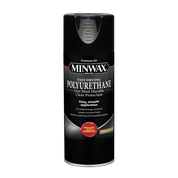 Minwax Fast-Drying Polyurethane, Warm Semi-Gloss, Clear, 11.5 oz
