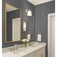 thumbnail image 4 of S4Sassy Self-Stick Decorative Wallpaper, Pinwheel Geometric Print Wall Paper, Vinyl Waterproof Contact Paper, Black, 25"x360" Removable Renter Friendly Wall Covering For Bedroom, Dining Room, 4 of 9