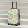 thumbnail image 5 of Uemuo Bright Peach Printed Washable Luggage Cover - Fashion Suitcase Protector Fits 18-32 Inch Luggage -Large, 5 of 9