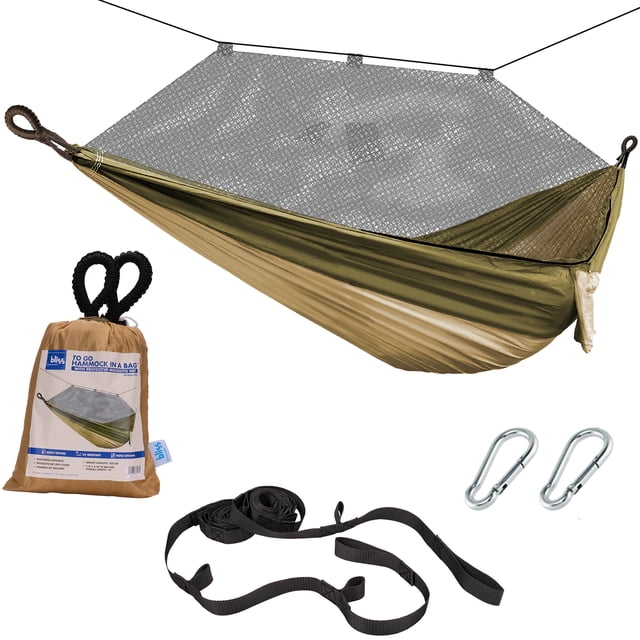 Bliss Hammocks Hammock in a Bag with Mosquito Net and Tree Straps, 350 Lb Cap, Royal Blue