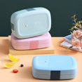 thumbnail image 3 of PENGXIANG Lunch Box Japanese Style Leak-proof Buckles Design Separated Lidded Bento Box Household Supplies, 3 of 12