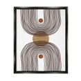 thumbnail image 5 of Stupell Industries Asymmetrical Rainbow Reflection Abstract Round Shapes Brown White Jet Black Framed Floating Canvas Wall Art, 24x30, by JJ Design House LLC, 5 of 5