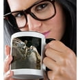 thumbnail image 2 of 3dRose, Mother and baby giraffe, San Francisco Zoo - US48 TAU0001 - Tananarive Aubert, 11oz Two-Tone Black Mug, 2 of 7