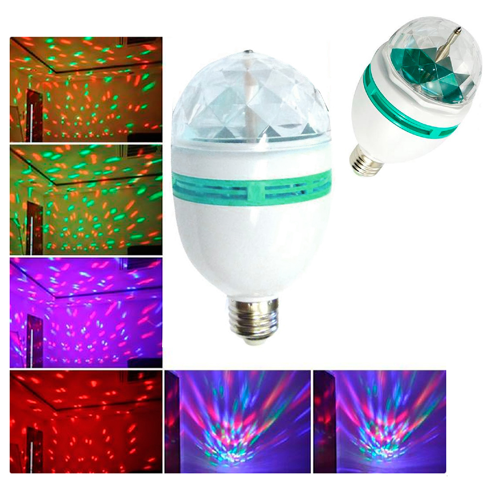 Led Rotating Light Lighting Full Color Disco Party Crystal Ball