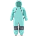 thumbnail image 3 of Kids One Piece Rain Suit – Solid Color Waterproof Hooded Full Body Raincoat with Reflective Strips – Lightweight Breathable Rain Gear for Boys & Girls – Outdoor,Camping & School, 3 of 6