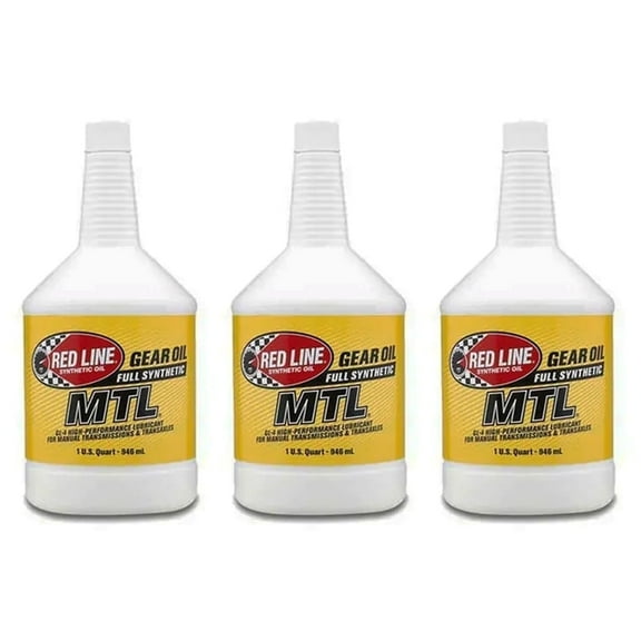 Redline MTL SAE 70W-80 Gear Oil, 1 qt (3 pack)