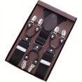 thumbnail image 1 of FNNMNNR Bretelles Élastiques pour Hommes - Bretelles Réglables avec 6 Clips de Protection en Métal Sangle Durable Choix Idéal pour Lui Affaires Formelles Ou Décontractées, 1 of 7
