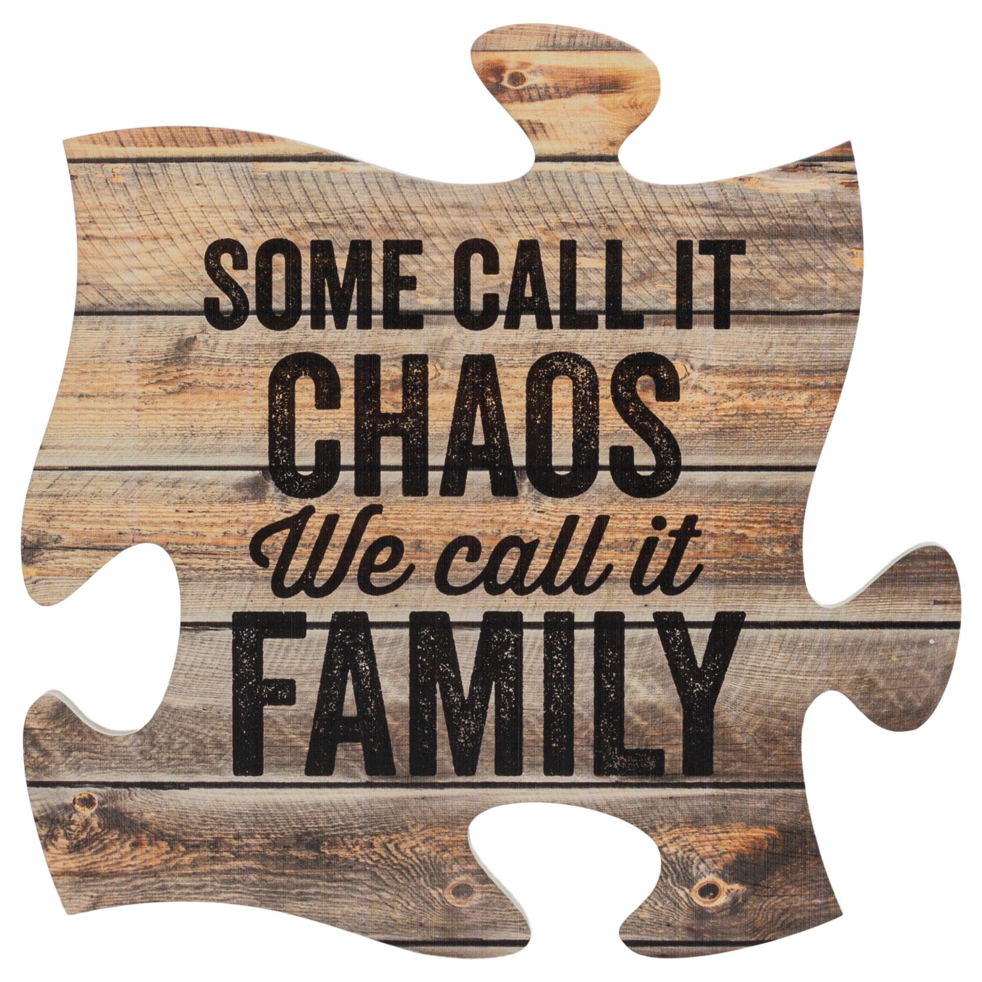 Home Sweet Home White Distressed Wood Look 12x12 Wood Puzzle Piece Wall Plaque 