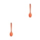 thumbnail image 1 of Wosthever Cuchara de silicona con mango, cucharas antiadherentes para comida, cuchara para cocinar, cuchara agitadora, vajilla para hornear para Naranja 2Conjunto, 1 of 6