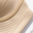 thumbnail image 6 of Wireless Jelly Bras for Women Seamless No Underwire Bralettes Full Coverage Push Up Comfrot Tshirt Everyday Bras (Beige,XXL), 6 of 8