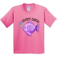 thumbnail image 3 of Inktastic Cutest Catch Cute Purple Fish Youth T-Shirt, 3 of 5