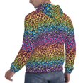 thumbnail image 3 of Hoodies for Men - Rainbow Bright colorful leopard Long Sleeve Comfrt Men'S Fashion Hoodies & Sweatshirts, Sweatshirts for Men Hoodies Pullover Clothing Clothes with Pouch, 3 of 7