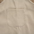 thumbnail image 4 of Diconna Baby Romper, Kids Solid Color V-Neck Sleeveless Jumpsuit with Pocket, 4 of 5