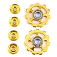 thumbnail image 2 of CIMAXIC 2Pcs Aluminum Alloy Bike Wheel Rear Derailleur Pulley 11T for (Random Color),1.73"X1.73"X0.2", 2 of 4