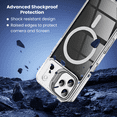 thumbnail image 4 of Entronix [Magnetic] Case Compatible with iPhone 17 Pro – [Glossy] Color Back with Camera Frame Stand, 4 of 5