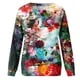 thumbnail image 5 of Sudadera Para Mujer Sudaderas Con Cuello Redondo Otoño Moda Casual Estampado de Flores Camiseta de Manga Larga Top Blusa Jersey Odeerbi  ODB150539, 5 of 6