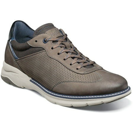 

Florsheim Frenzi T-Toe Oxford Athletic Comfortech Shoes Gray Nubuck 14391-020