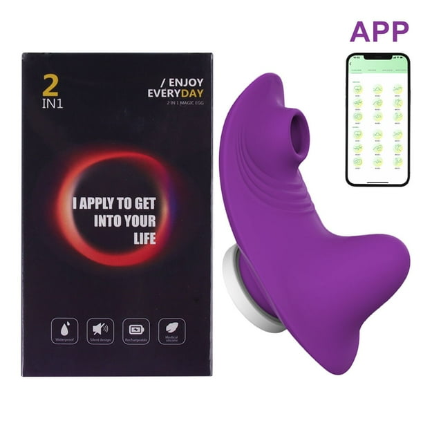 Mini vibrador portátil para mujeres, succionador de clítoris con aplicación Bluetooth, Control remoto, vibrador en bragas Sexy, Juguetes sexuales para adultos, estimulador