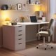 thumbnail image 1 of Adjustable Computer Office Desks Home Small Bedroom Makeup Office Desks Modern Simplicity Bureaux Meuble Work Furniture QF50OD My Lux Decor Round, 1 of 6