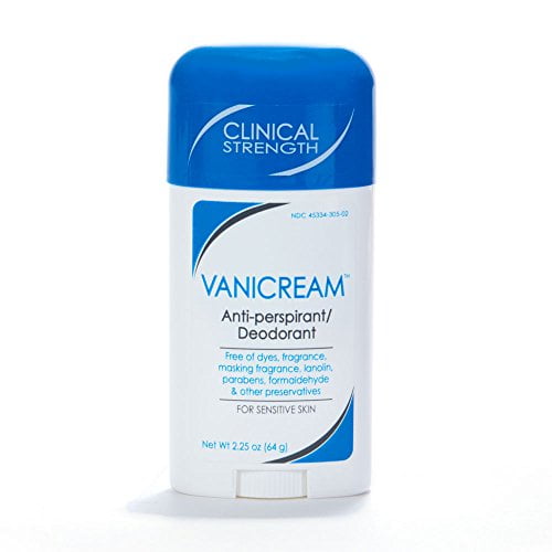 Vanicream Anti-Transpirant / Déodorant pour les Peaux Sensibles Force Clinique, Protection 24 Heures Dermatologue Testé Parfum et Sans Paraben 2,25 Onces