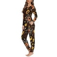 thumbnail image 2 of Suhoaziia Nightwear for Women Pajama Star Polka Dots Stretchy Comfy Long Sleeve Top & Pants Daily Wear Print Graphic Size XS,Comfortable Leisure Long Pajama Pant, 2 of 5