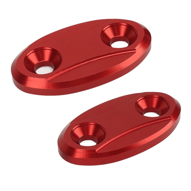 TKSE Cubierta Base Del Espejo Retrovisor, 2 Piezas Cubierta Base Del Espejo Retrovisor Motocicleta Cubierta Del Orificio Del Espejo Del Parabrisas De Aleación De Aluminio Para S1000R(Rojo)