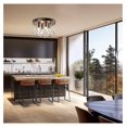thumbnail image 2 of Modern Crystal Chandelier 4 Lights Flush Mount Ceiling Lighting Modern Raindrop Close to Ceiling Light Fixtures E12 Base Ceiling Light for Hallway Entry Way Dining Room Antique Black, 2 of 2