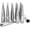 Silver, variant on 20 Pcs 9/16" Thread Lug Nuts Spike Spline Solid Metal Truck Spline 4.40" Long Black Chrome Fits 2009-10 Dodge Dakota 2003-09 Durango 2002-11 Ram 1500