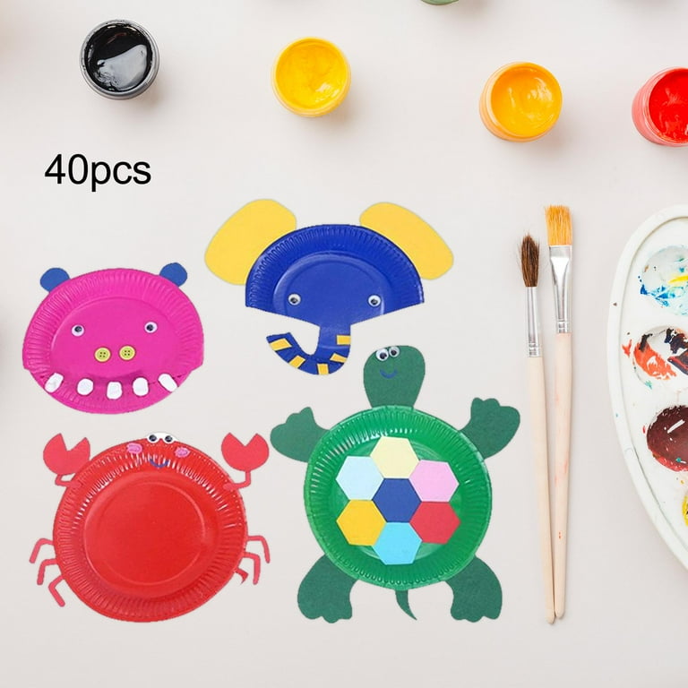 Multi coloured sales paper plates