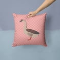 thumbnail image 2 of Carolines Treasures BB7896PW1414 Chinese Goose Pink Check Fabric Decorative Pillow, 14 x 14 in., 2 of 4
