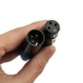 thumbnail image 3 of 3 Pin XLR Solder Type Connectors - 5 Male and 5 Female Plug Cable Connectors Orange, 3 of 8