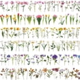 thumbnail image 4 of Bolsa con pegatinas de flores, impermeable, transparente, PET, cuenta de mano, diario, material de tulipán, cuenta de mano, pegatina, 4 of 6