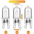 thumbnail image 3 of 20Pcs G9 Halogen Light Bulbs,60W Clear Halogen Lamps Dimmable,Warm White 2800K for Chandeliers,Pendants,Landscape Lights, 3 of 7