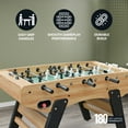 thumbnail image 4 of Hathaway 59" Center Stage Pro Series Stand Alone Foosball Table, Light Oak, 4 of 7