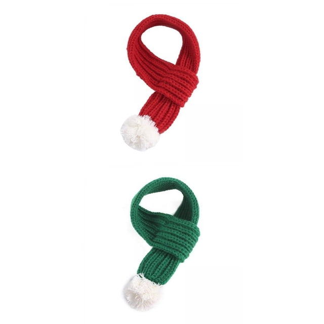 Bufanda de punto para mascotas jinwen Navidad Perro Gato Collar Rojo L bufanda de gatos