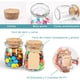thumbnail image 5 of Paquete de 30 frascos de vidrio con tapa peque&ntilde;os de 4 onzas ，tarros de vidrio con tapa de corcho，Tarros de Mason Jar de Miel con Etiquetas y Cuerda para regalo de bod, 5 of 6