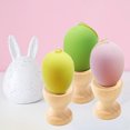 thumbnail image 4 of Fiudx Porta Huevos de Madera, Paquete de 6, Color Caqui, Portavasos de Madera Sin Pintar, Diseño Seguro para Decorar Fácilmente, Uso En La Cocina, Regalo para Celebrar Pascua., 4 of 6