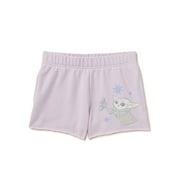Star Wars The Mandalorian Girls Baby Yoda Shorts, Sizes 4-16