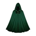 thumbnail image 2 of Hvyesh Renaissance Hooded Cape Men Women Velvet Cloak Victorian Capelet Medieval Hobbit Halloween Costume, 2 of 4
