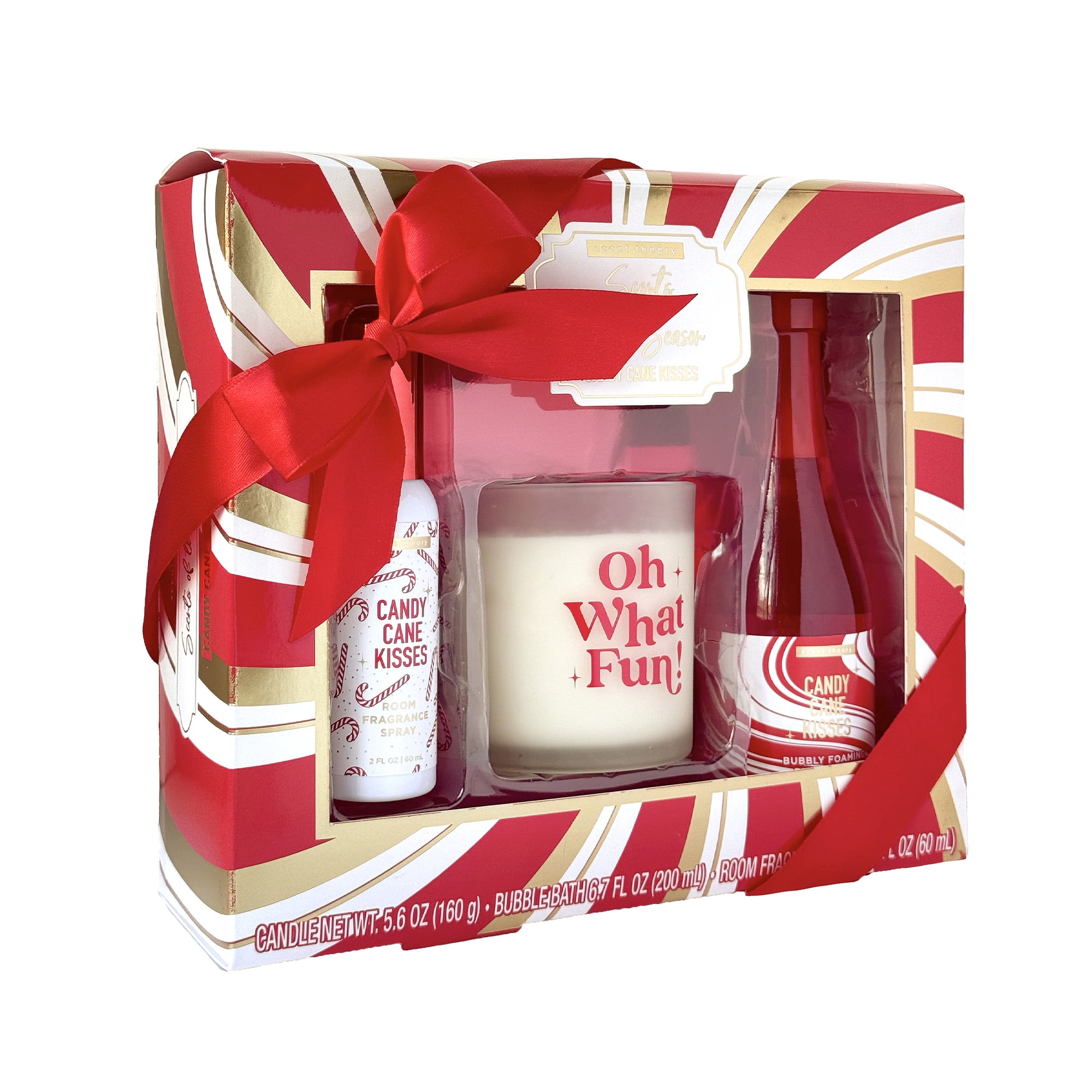 Scent Theory Candy Cane Kisses Holiday Fragrance Gift Set, 3 Piece