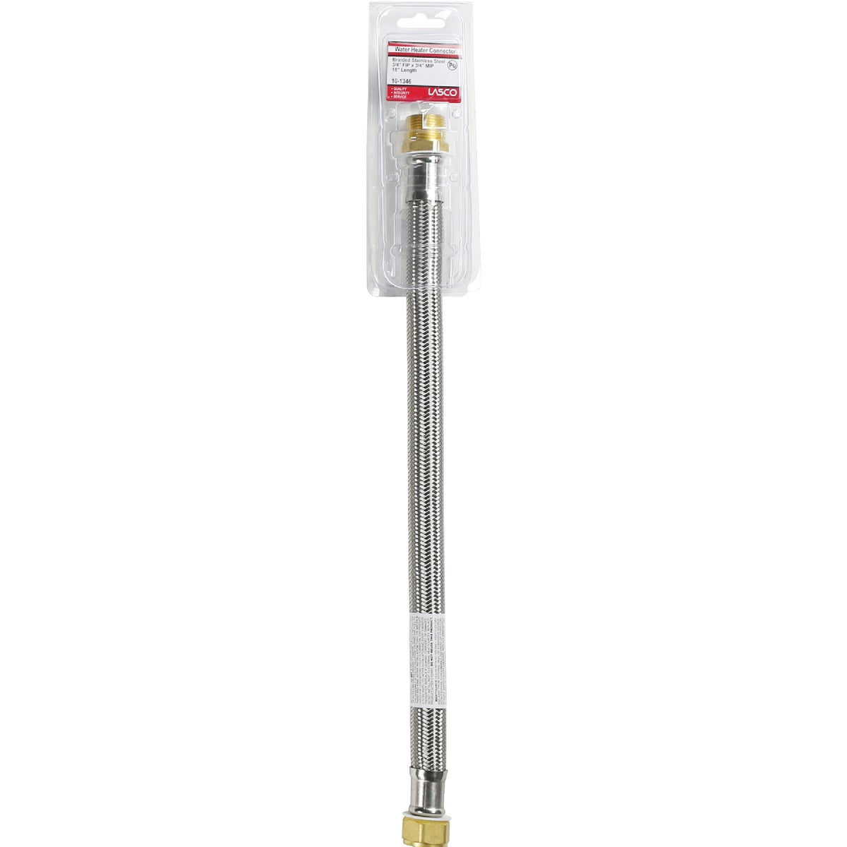 Lasco 3/4 In. FIP X 3/4 In. MIP X 18 In. L Water Heater Connector 10-1346