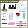 thumbnail image 3 of Kit de esmaltes de uñas en gel JODSONE, 60 unidades, con luz UV, 55 colores, 5 ml, 3 of 8